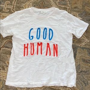 “Good Human” embroidered T-shirt